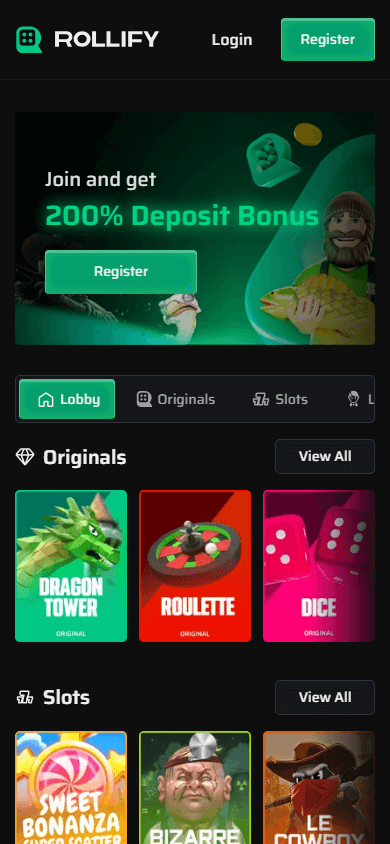 rollify_casino_homepage_mobile
