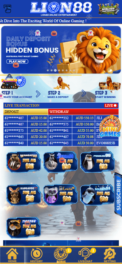 lion88_casino_homepage_mobile