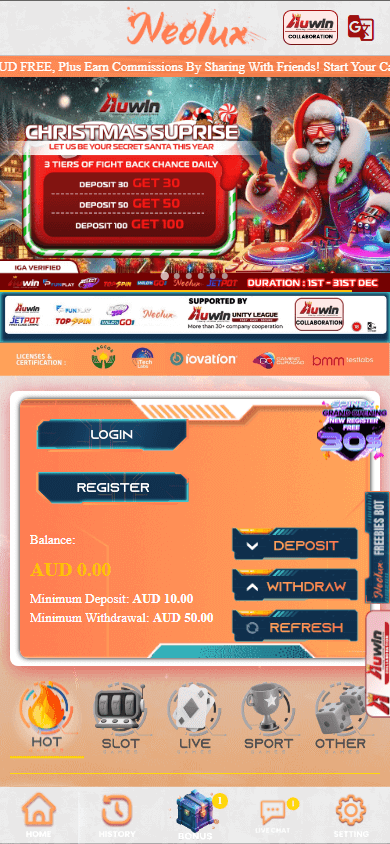 neolux_casino_homepage_mobile