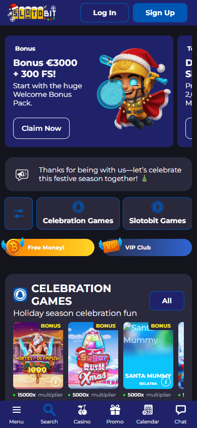 slotobit_casino_homepage_mobile
