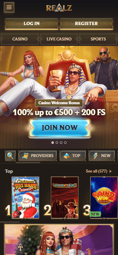 zbieraj Realz Casino bonus weekendowy baner