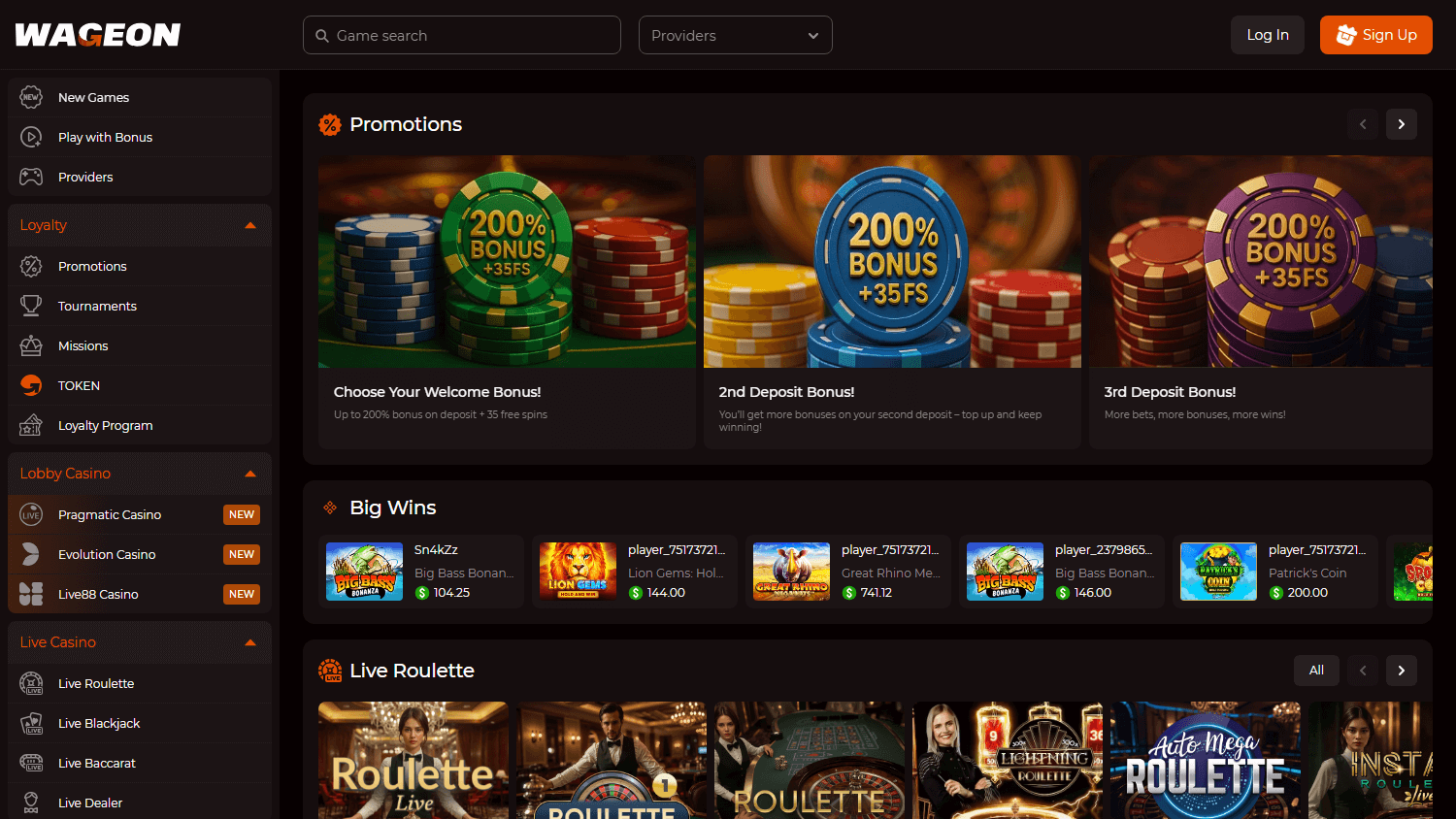 wageon_casino_homepage_desktop