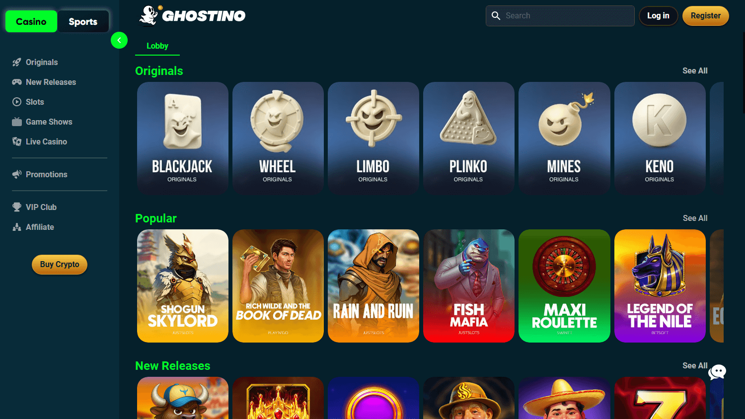 Einzahlen bei Ghostino Casino: So klappt die Zahlung