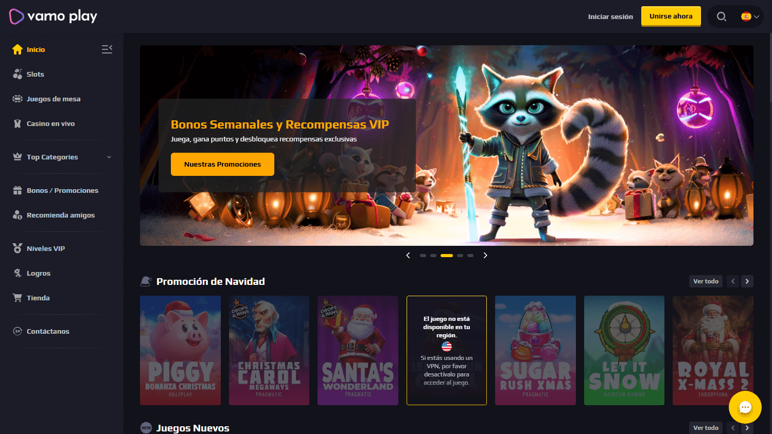 vamo_play_casino_homepage_desktop