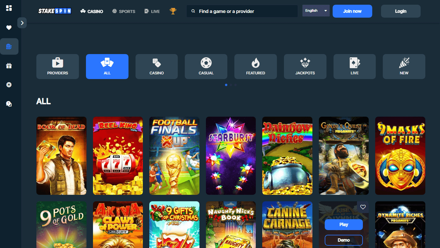 stakespin_casino_game_gallery_desktop