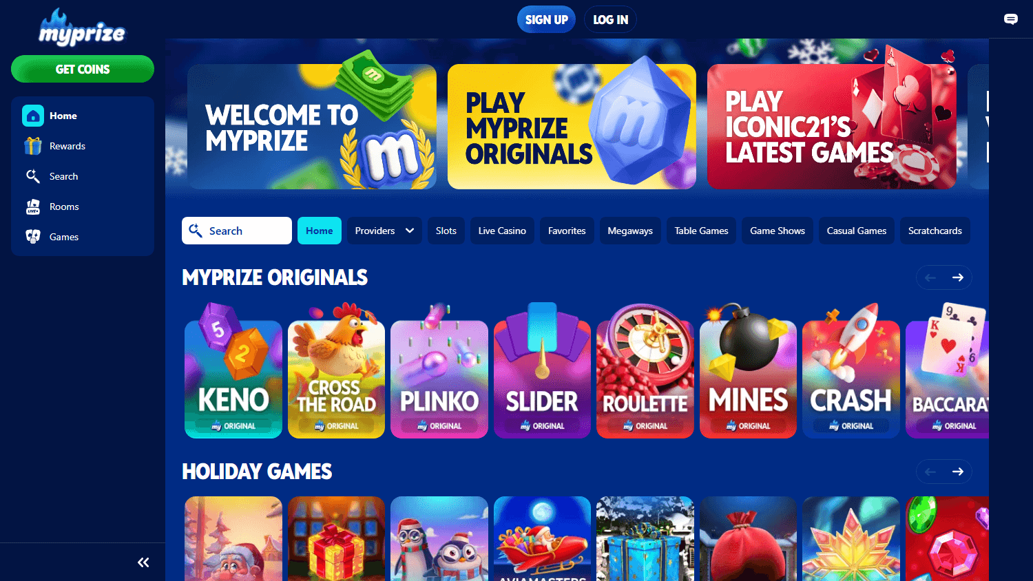 MyPrize.us_Casino_homepage_desktop