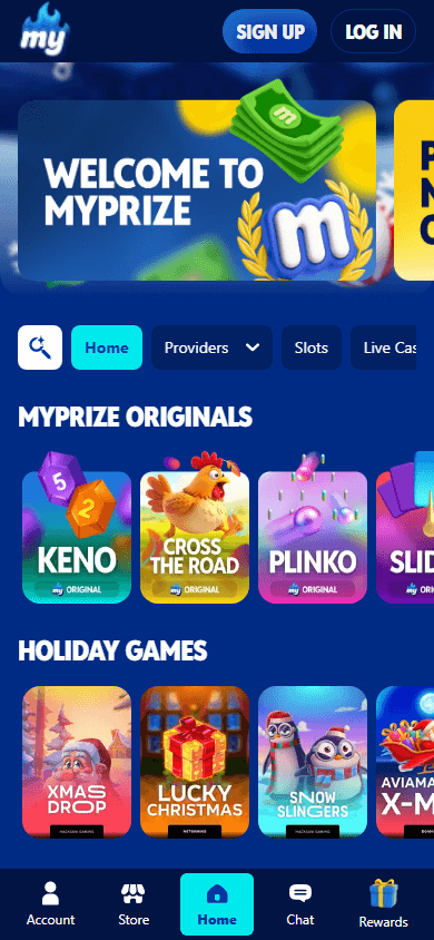 MyPrize.us_Casino_homepage_mobile