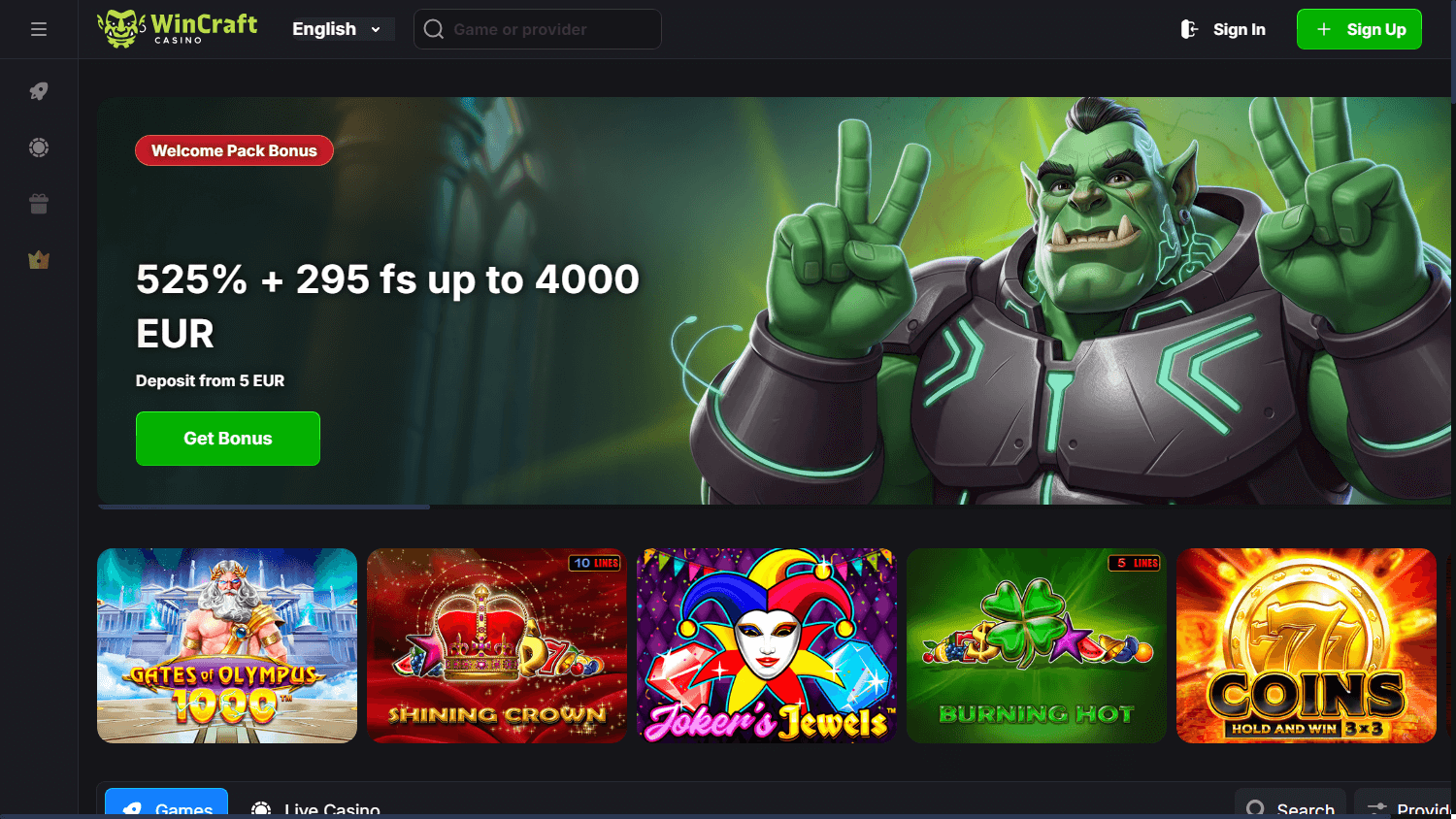 Casino Wincraft Deutschland: Das Angebot für deutsche Spieler