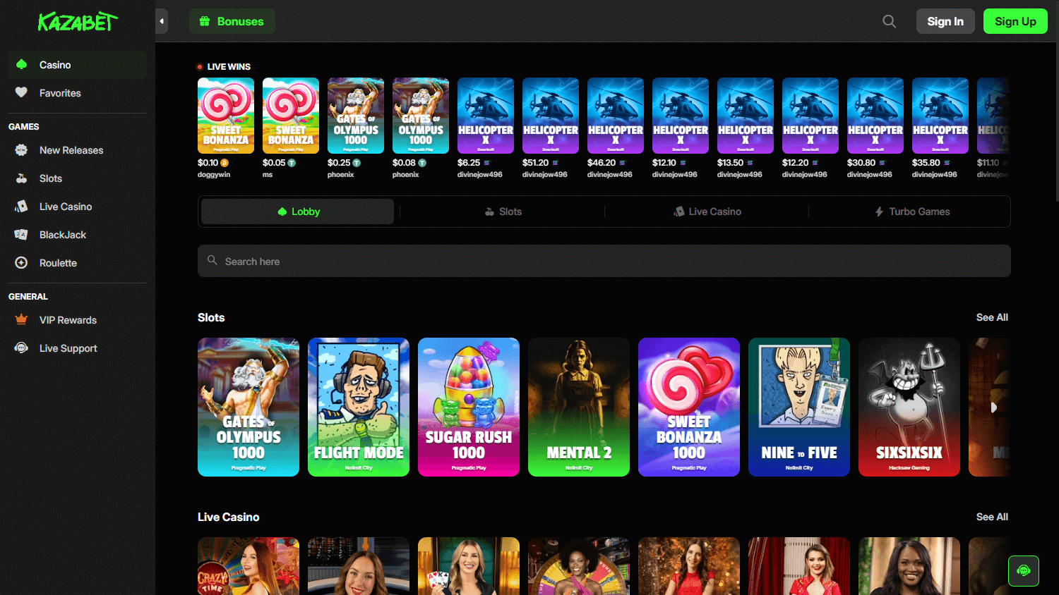 kazabet_casino_game_gallery_desktop