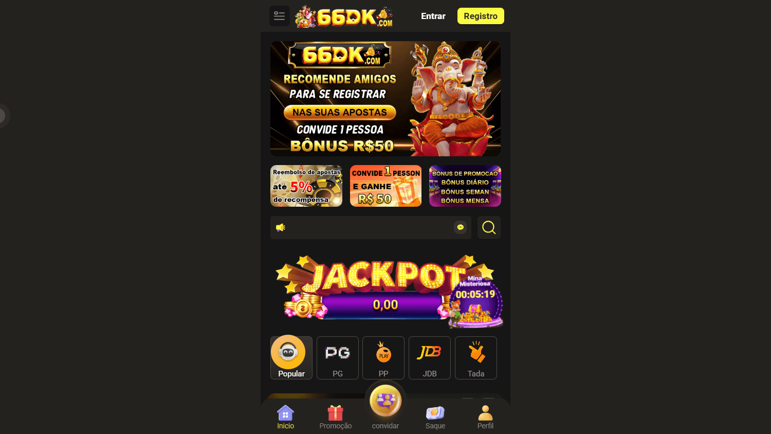 66dk_casino_homepage_desktop