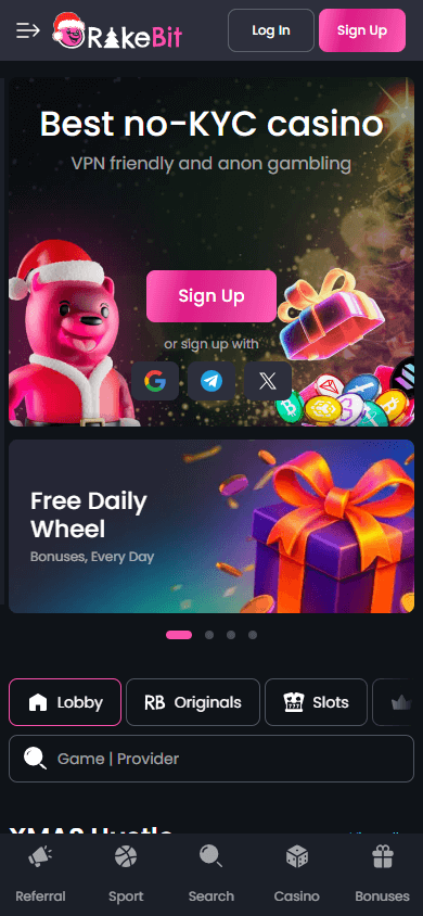 rakebit_casino_homepage_mobile