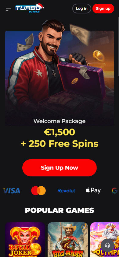 verzamel welkomstpakket bij Turbo Winz Casino