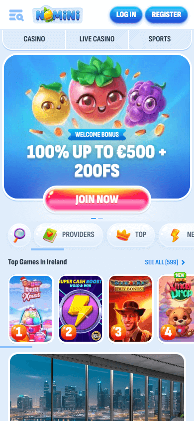nomini_casino_homepage_mobile