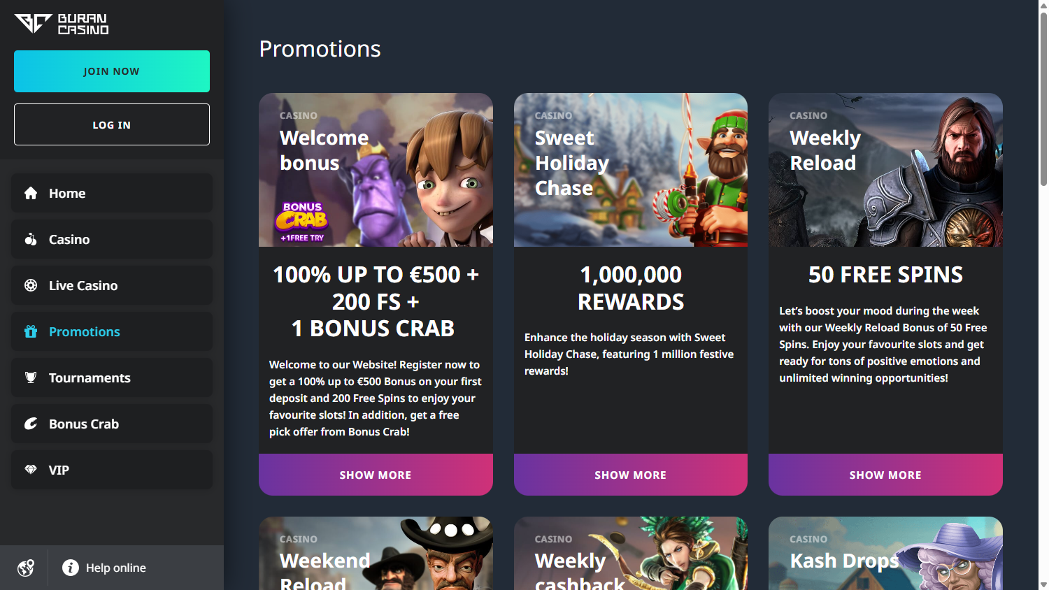 Buran casino app