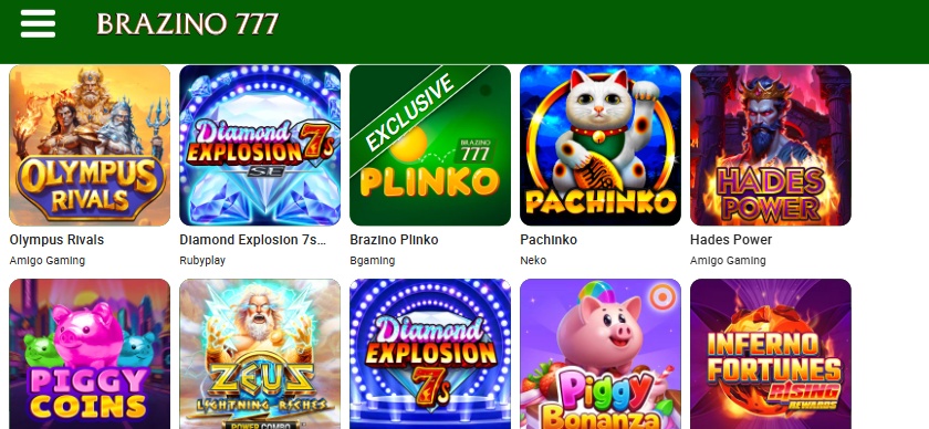 Play real money games on the Brazino777 casino app in Canada