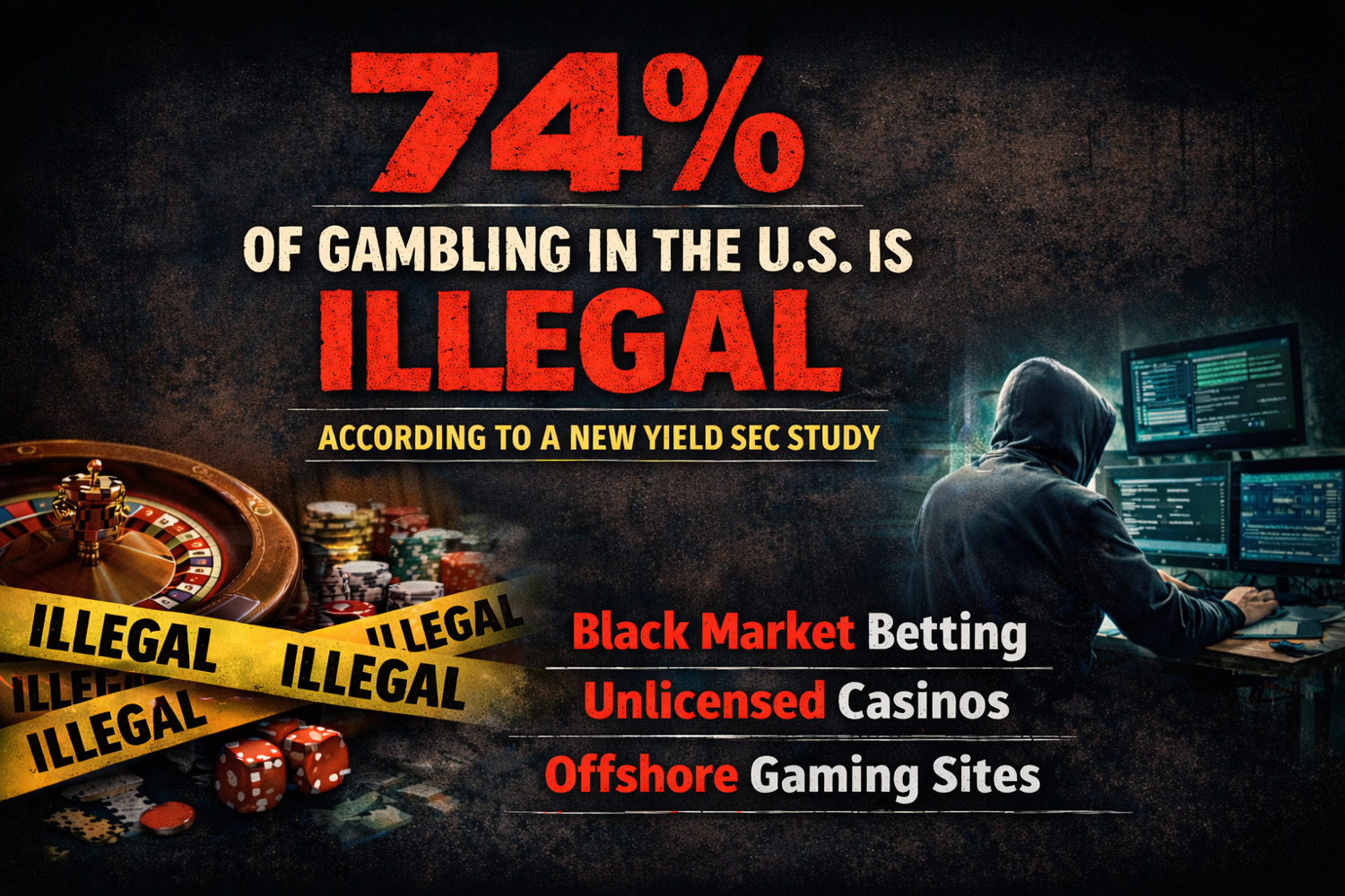 Yield Sec says 74% of US gambling goes to illegal operators