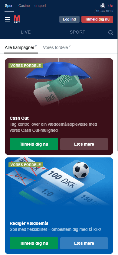 Marathonbet app promotions på mobil