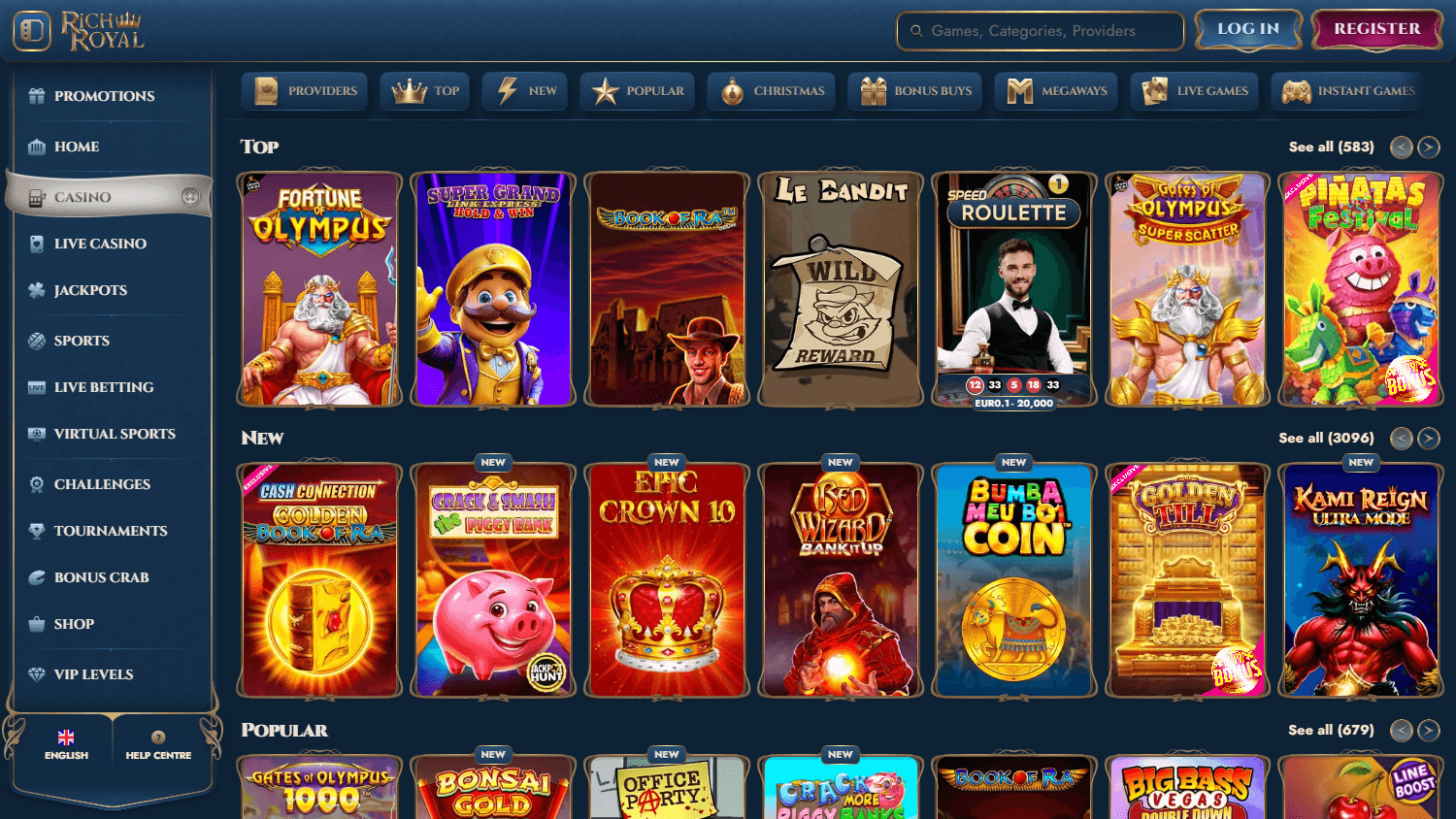 Rich Royal Casino Review für Spieler aus Deutschland