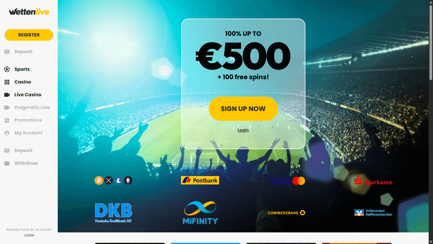 wettenlive_casino_homepage_desktop