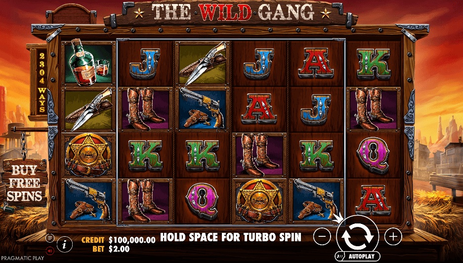 Use your no deposit bonus on Pragmatic Play's The Wild Gang slot at PiggyBet in Canada