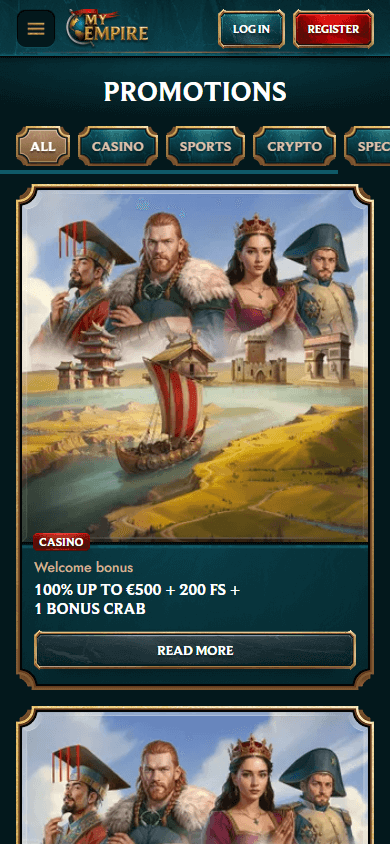 Mobilní propagace My Empire Casino