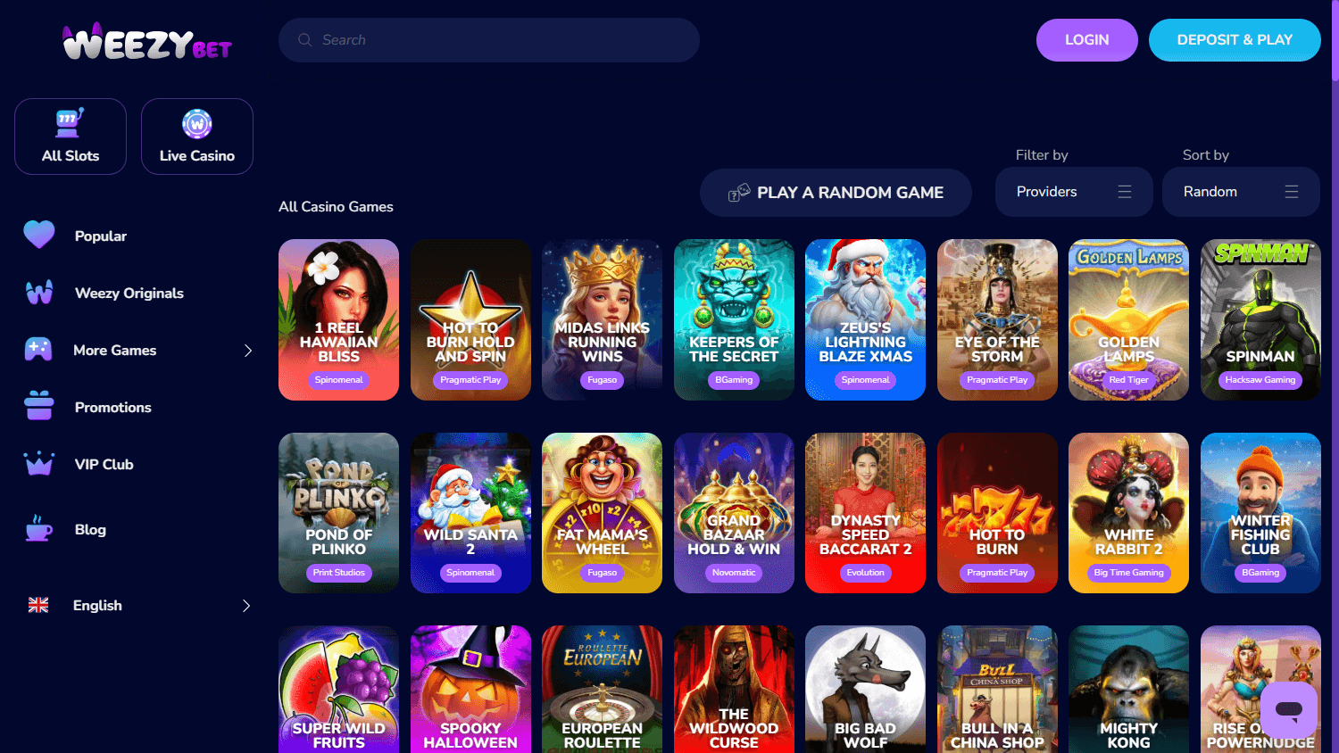 WeezybetCasino Gaming – Review für Spieler aus Deutschland