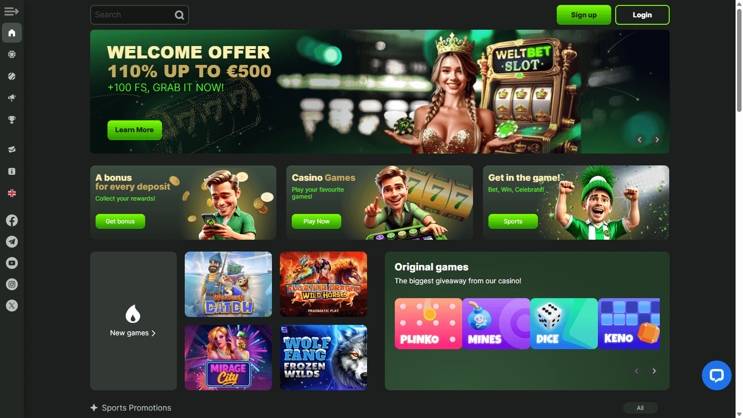Weltbet Voucher Code ohne Einzahlung – Review für Spieler aus Deutschland