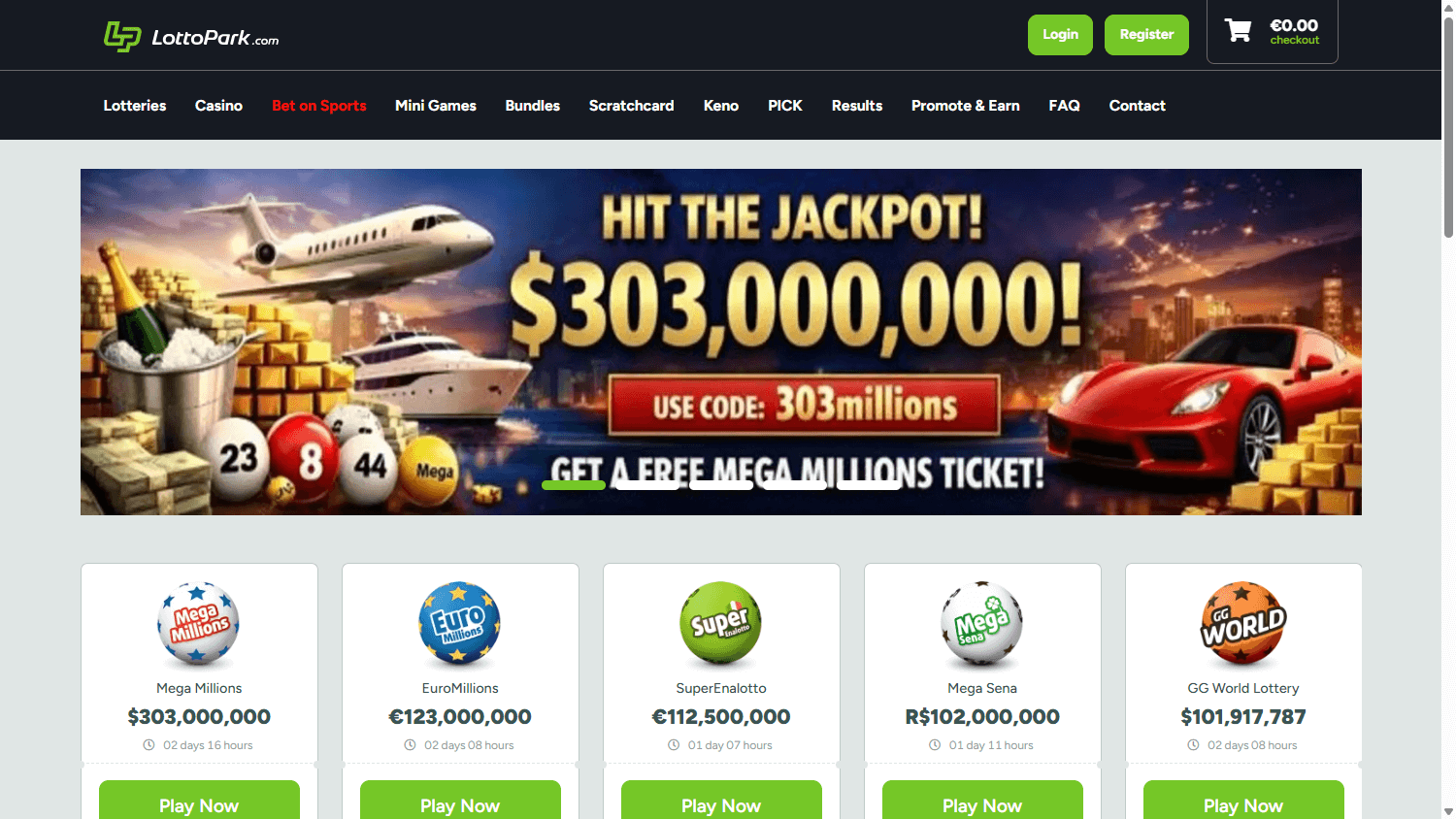 latest Lotto Casino deposit bonus advertisement