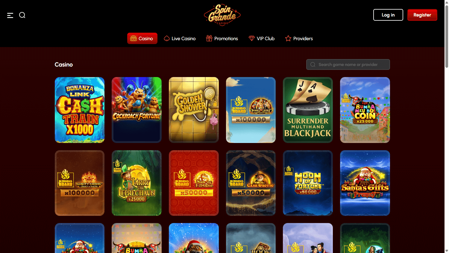 Ausführliche Review zu German Spingrande Casino Games für Spieler aus Deutschland