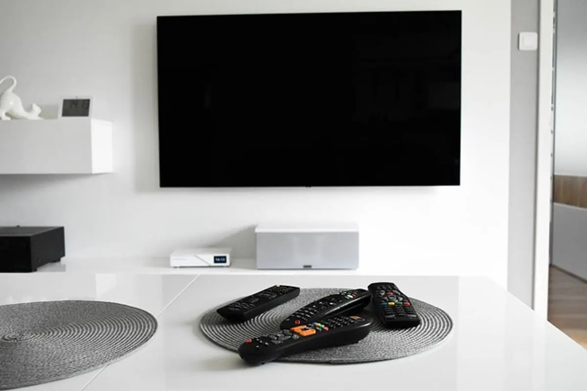 living-room-tv-and-remotes
