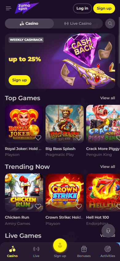 Zumospin_Casino_homepage_mobile