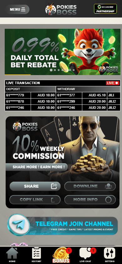 PokiesBoss_Casino_homepage_mobile