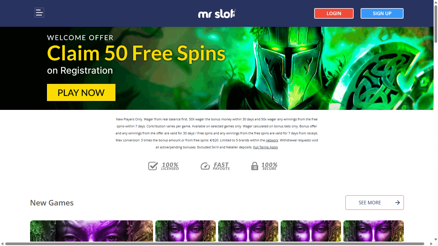 MrSlot_Casino_homepage_desktop