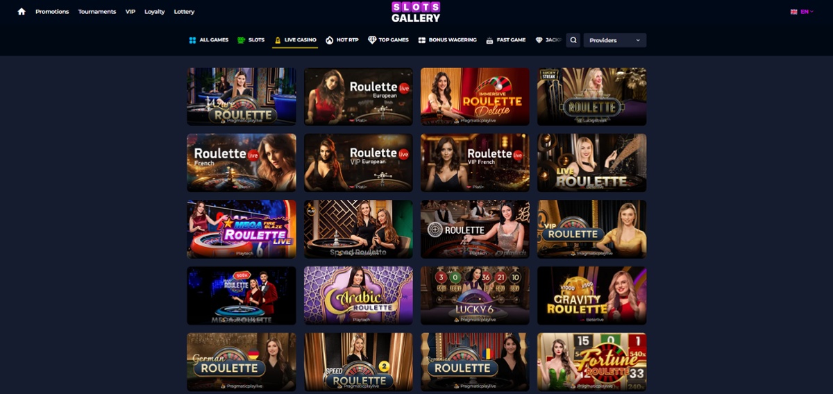 Play roulette online at Slots Gallery casino in Canada