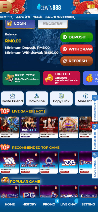 AceWin888_Casino_homepage_mobile