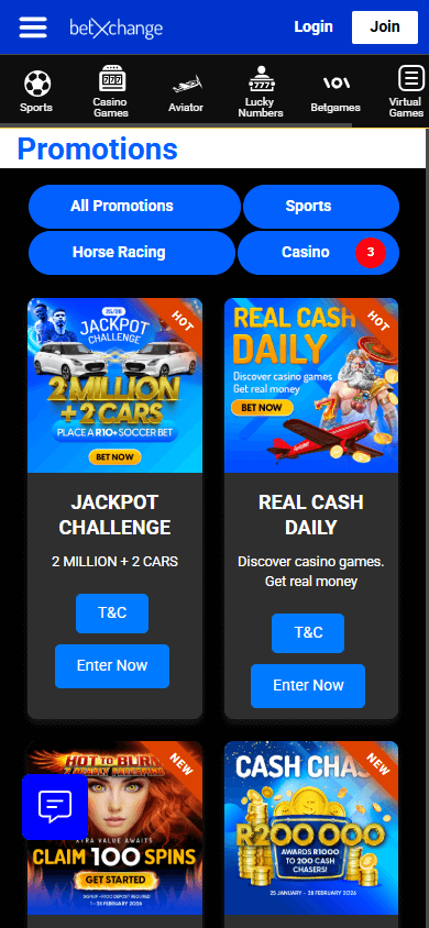 BetXchange_Casino_promotions_mobile