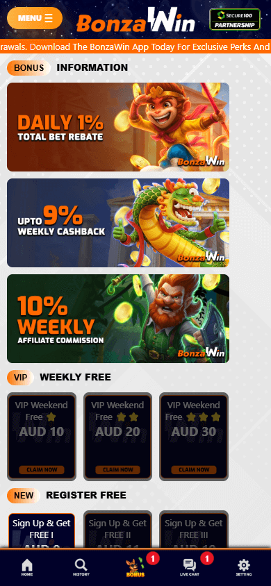 BonzaWin_Casino_promotions_mobile