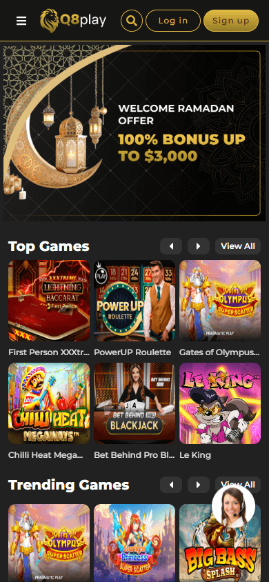 Q8play_Casino_homepage_mobile