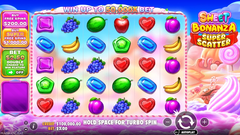 Sweet Bonanza Super Scatter is a popular free slot in Canada