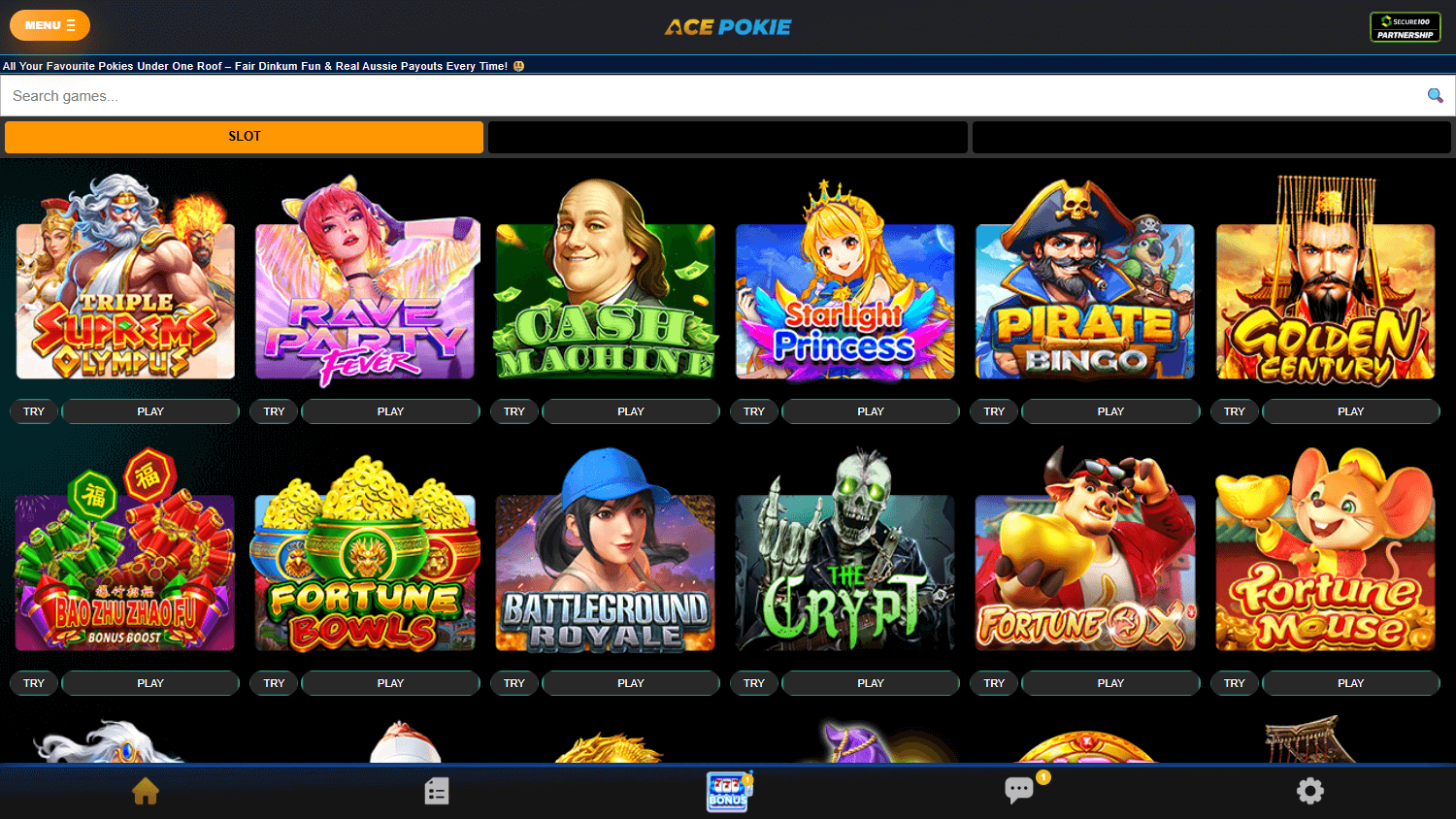 AcePokie_Casino_game_gallery_desktop