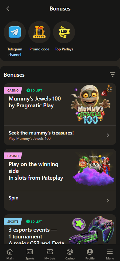 Parik24_Casino_promotions_mobile