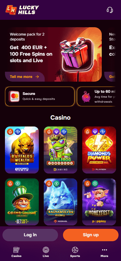 luckyhills_casino_homepage_mobile