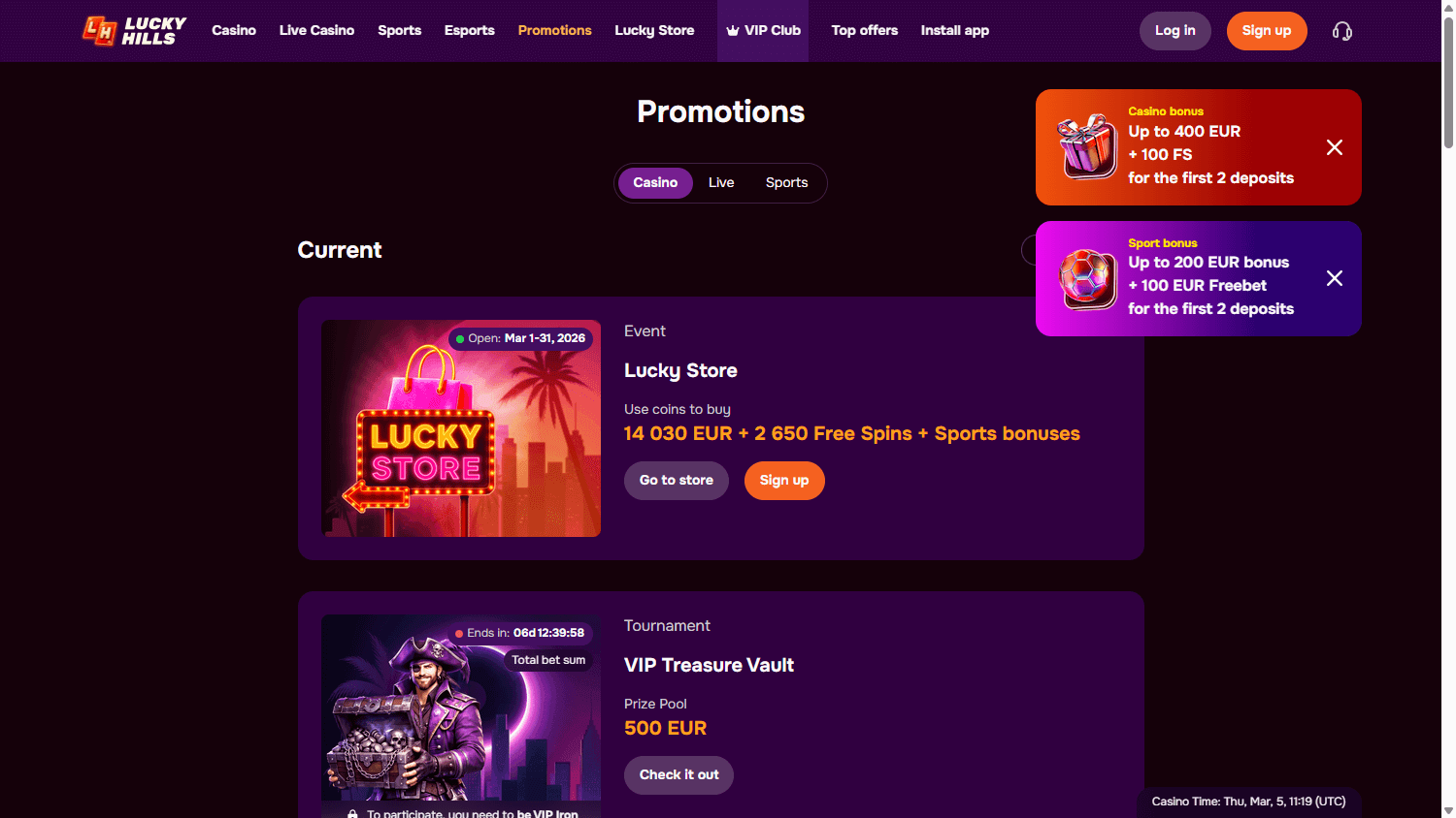 luckyhills_casino_promotions_desktop