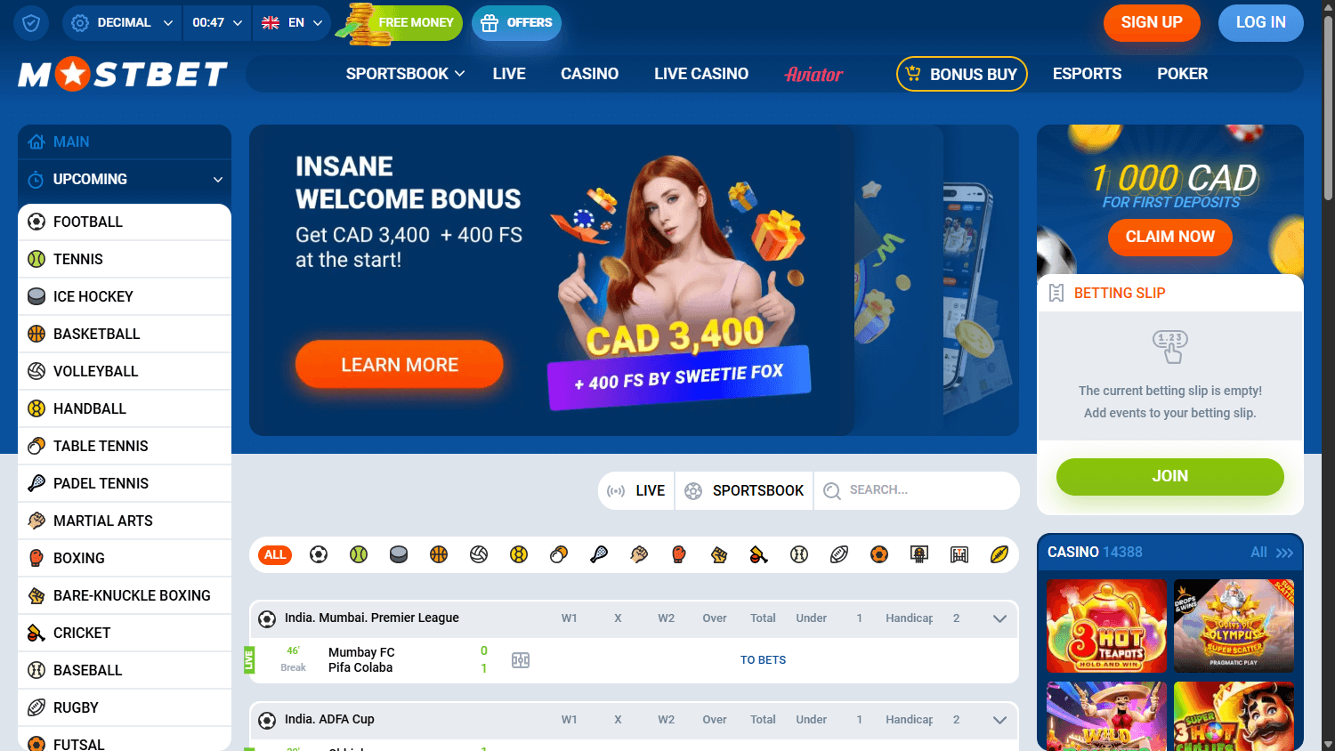 mostbet_casino_homepage_desktop