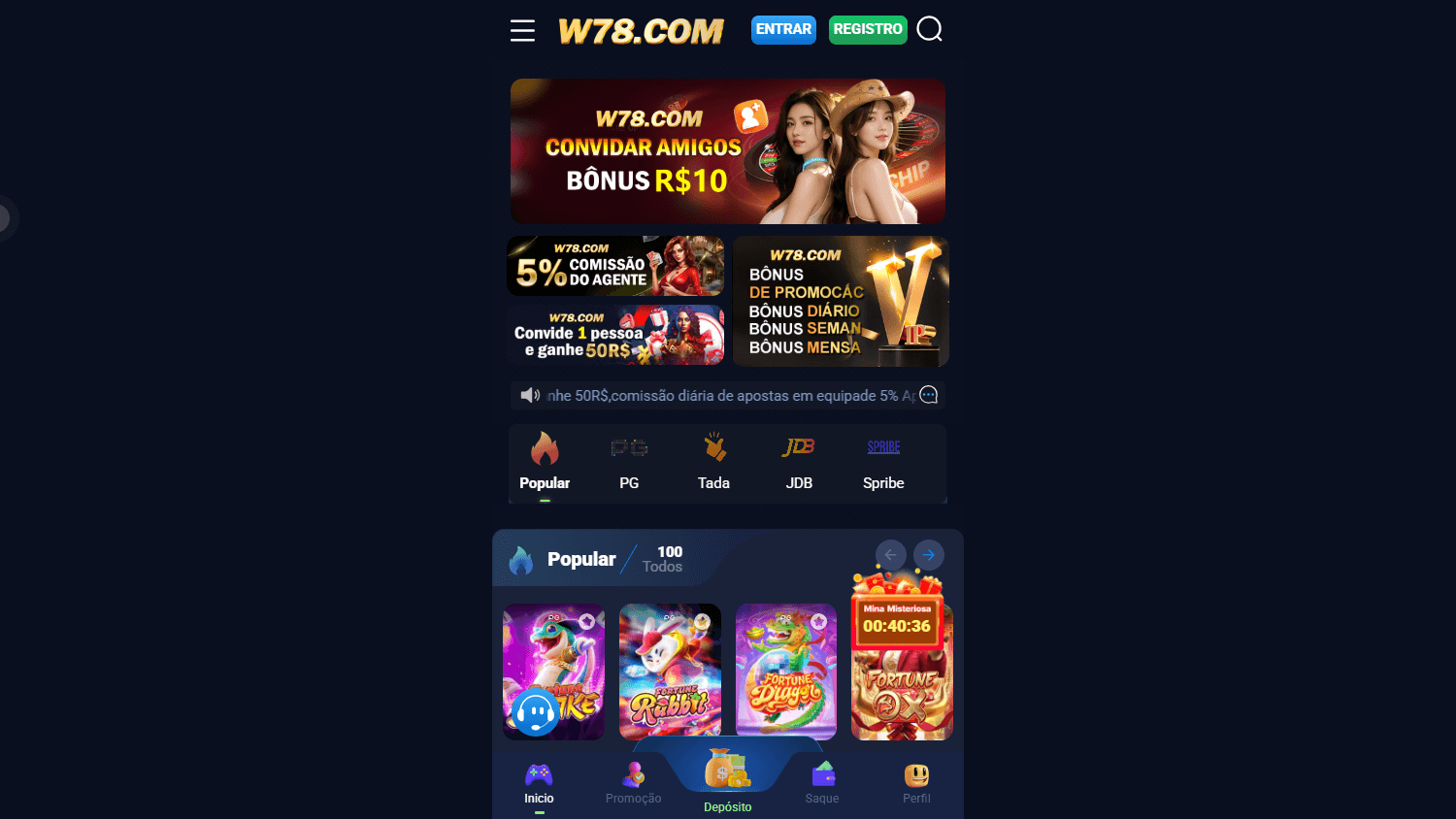 W78.com_Casino_homepage_desktop