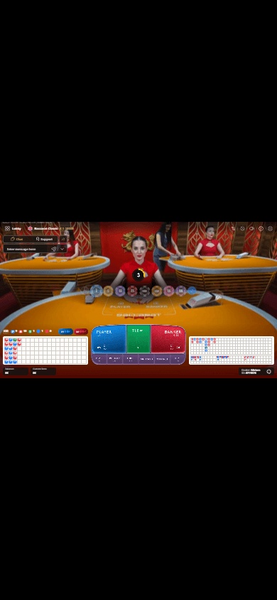 Classic live baccarat at Spinko casino on mobile