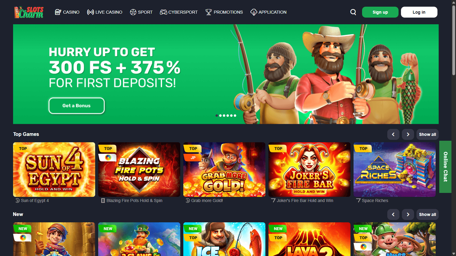 Slots_Charm_Casino_homepage_desktop