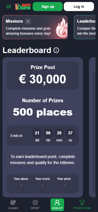 Slots_Charm_Casino_promotions_mobile