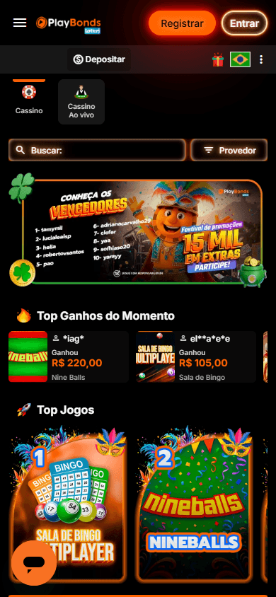 Playbonds_Casino_homepage_mobile