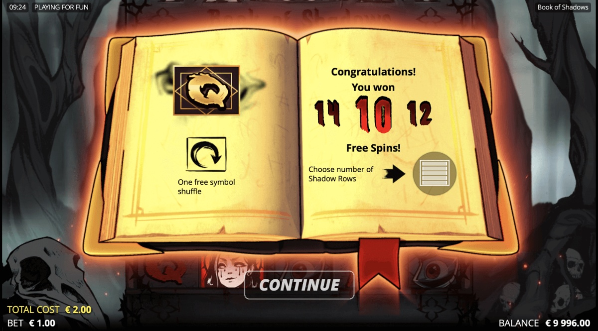 Three Scatters to win Free Spins